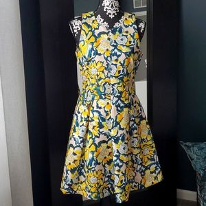 Flowery mini dress.